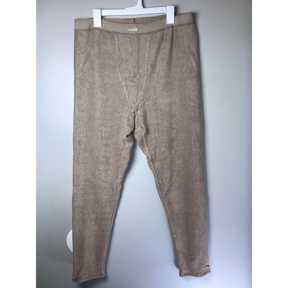 SKIMS Terry Leggings Taupe Brown Cotton Blend Loungewear 3XL